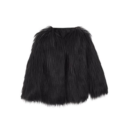 Girls Boys Faux Fur Vest Coat Toddler Winter Fleece Fuzzy Furry Sleeveless Jacket Coat Thick Warm (Black-2, 2-3 Years)