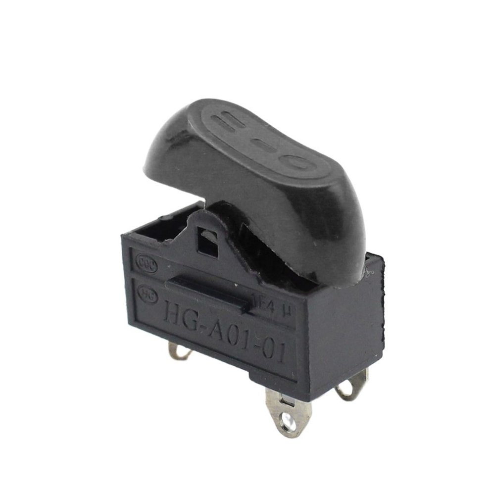 1PCS KCD15-103/T Hair Dryer Switch 3 Pins Rocker Switch 3 Position ON-Off-ON Boat Shaped Switch(70R)