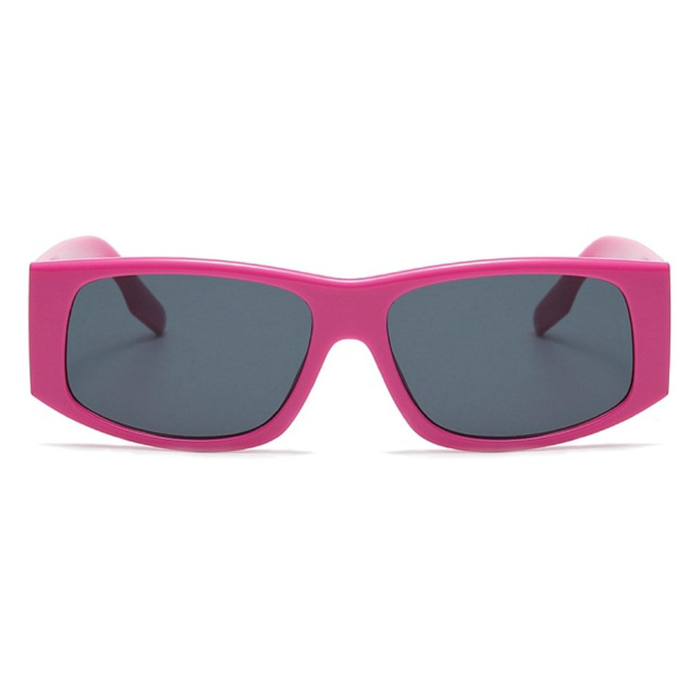 Fashion Vintage Black Square Sunglasses Woman Luxury Small Rectangle Sun Glasses Female Eyeglasses (red)