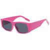 Fashion Vintage Black Square Sunglasses Woman Luxury Small Rectangle Sun Glasses Female Eyeglasses (red) view 2