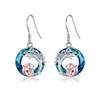 MONGAS Fox Earrings Sterling Silver Fox Crystal Earrings Fox Jewelry for Women view 1