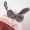 Baby Girl's Rabbit Ear Hoodie Fleece Vest Sleeveless Fuzzy Fleece Hooded Jacket Coat with Bag Winter (Pink, 3-4 Years) view 2