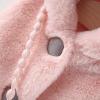 Baby Girl's Rabbit Ear Hoodie Fleece Vest Sleeveless Fuzzy Fleece Hooded Jacket Coat with Bag Winter (Pink, 3-4 Years) view 4