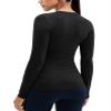 Zengjo Thermal Base Layer Women Shirt Cold Weather(Black,M) view 2