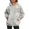 Women's Camo Hoodie Maple Leaf Print Oversized Hooded Sweatshirt view 2