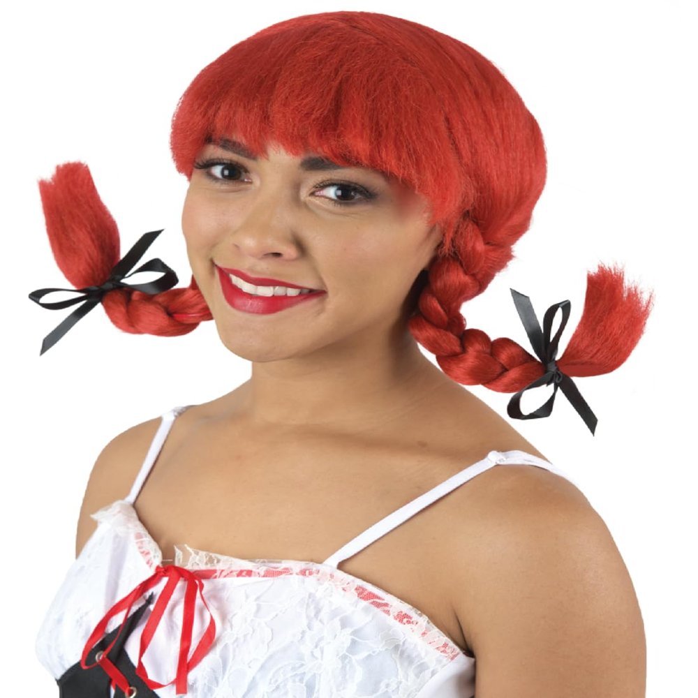 BC GOODS BY Farm Red Wig for Women | Classic Country Style, Flame-Retardant Synthetic Fiber wig