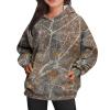 Women's Camo Hoodie Maple Leaf Print Oversized Hooded Sweatshirt view 1