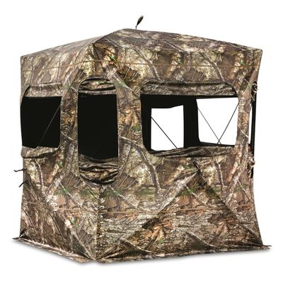 Guide Gear Field General 4-Star Hunting Ground Blind, 1 Man Person Tent, Turkey, Duck, Deer Hunting Gear Equipment Accessories RT APX