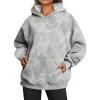 Women's Camo Hoodie Maple Leaf Print Oversized Hooded Sweatshirt view 1