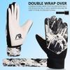Arsh Sports Soccer Goalie Gloves,Football Goalkeeper Gloves for Kids Boys Youth Children Double Wrist Protection Along 4mm Super Grip Palm (White Black, Size 4 Suitable for 6-9 Years) view 4