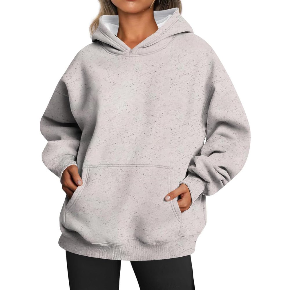 Women's Camo Hoodie Maple Leaf Print Oversized Hooded Sweatshirt