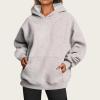 Women's Camo Hoodie Maple Leaf Print Oversized Hooded Sweatshirt view 2