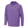 Antigua Men's Heather Purple Baltimore Ravens Effortless Full-Zip Hoodie view 1