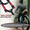 Bike Suspension Forks 26/27.5/29" Mountain Bike Air Pressure Suspension Shock Absorber Fork 1-1/8" Straight/Tapered Mountain Bike Fork Rebound Adjust 9mm QR Manual Locking(Black Tapered,26inch) view 3