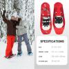 MTTXY Lightweight Terrain Snowshoes Set, Non-Slip Adjustable Snow Shoes,Outdoor Snow Walking Shoes, Flexible Pivot Bar for Women Men Youth,30inch view 2