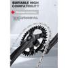 MLIKYRGK Square Hole Mountain Bike Crankset 170mm Cranksets 104BCD 32T 34T 36T 38T 40T 42T 44T Single Speed Round Chainring Aluminum Alloy Crank Arm Set Fit 8/9/10/11/12 Speed(Black,44T) view 4