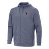 Antigua Men's Heather Navy Houston Texans Effortless Full-Zip Hoodie view 1