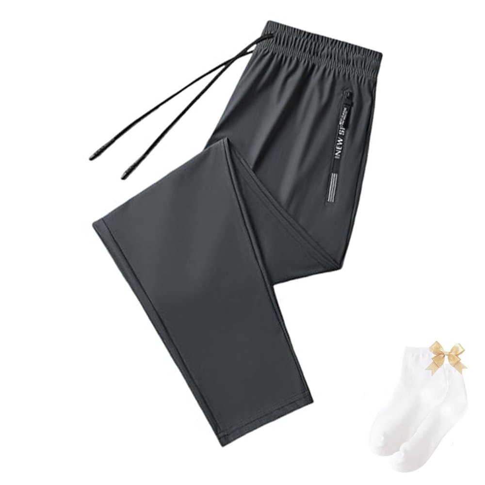 Glidepants Womens Men,Glidepants for Seniors,Deniluxe Pants for Women,Unisex Quick Dry Pull-On Ultra Stretch Pants (gray-02,3XL)