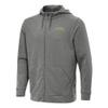 Antigua Men's Heather Black Los Angeles Chargers Effortless Full-Zip Hoodie view 1