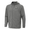 Antigua Men's Heather Black Philadelphia Eagles Effortless Full-Zip Hoodie view 1