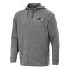 Antigua Men's Heather Black Baltimore Ravens Effortless Full-Zip Hoodie view 1