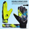 Arsh Sports Soccer Goalie Gloves,Football Goalkeeper Gloves for Kids Boys Youth Children Double Wrist Protection Along 4mm Super Grip Palm (Yellow, Size 4 Suitable for 6-9 Years) view 3