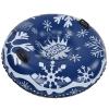 LOCADENCE Inflatable Snow Sled, 450 Pounds Loading Capacity Inflatable Winter Ski Circle with Handle Excellent Air Tightness Snow Tube Skiing Accessories view 1