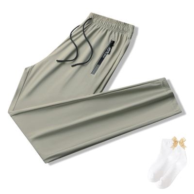 Glidepants Womens Men,Glidepants for Seniors,Deniluxe Pants for Women,Unisex Quick Dry Pull-On Ultra Stretch Pants (khaki-02,3XL)
