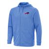 Antigua Men's Heather Royal Buffalo Bills Effortless Full-Zip Hoodie view 1