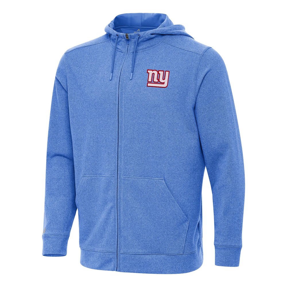 Antigua Men's Heather Royal New York Giants Effortless Full-Zip Hoodie