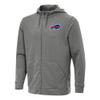 Antigua Men's Heather Black Buffalo Bills Effortless Full-Zip Hoodie view 1