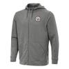 Antigua Men's Heather Black Pittsburgh Steelers Effortless Full-Zip Hoodie view 1