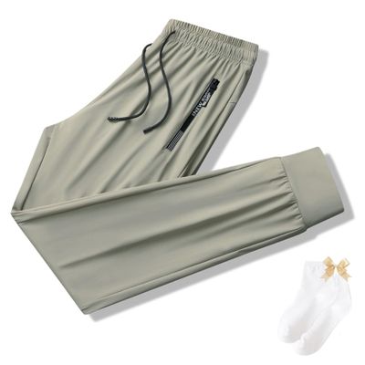 Glidepants Womens Men,Glidepants for Seniors,Deniluxe Pants for Women,Unisex Quick Dry Pull-On Ultra Stretch Pants (khaki-01,S)