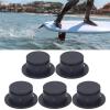 Srliya 5pcs Surf Leash Plug Replacement Round Board Cup Plug for Surfboard Longboard Black, Easy to Carry and Use view 2