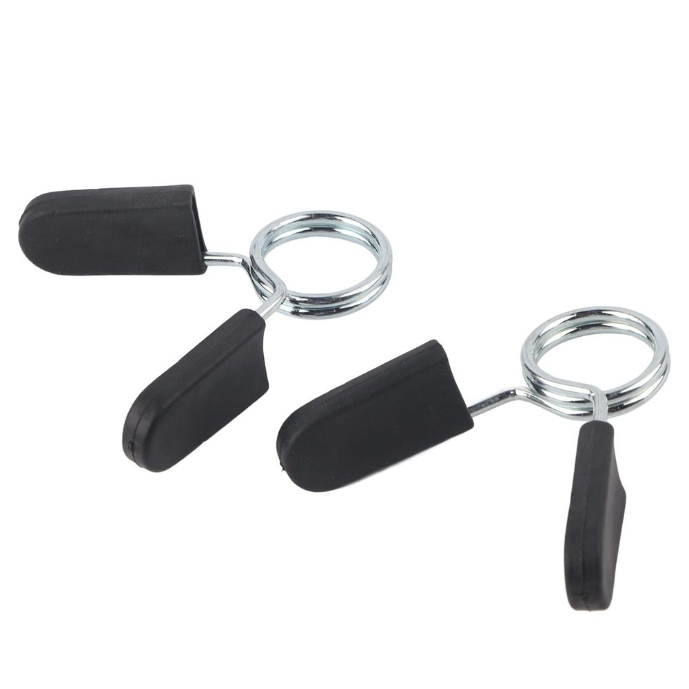 1inch Spring Clip Collars, Dumbbell Spring Clip, for Weight and Dumbbell Handles Exercise Collar Barbell Clip Clamps Dumbbell Lock Collar Bumper Plate, for Standard Barbell