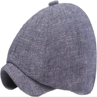 FAZAIQILUO Men's Papen Flat Head Hunting Driver Leisure Sunshade Bailey Windproof Truck Hat Blue