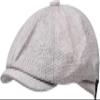 FAZAIQILUO Men's Beret Flat Newspaper Paris Driver Painter Hunting Hat Grey view 1