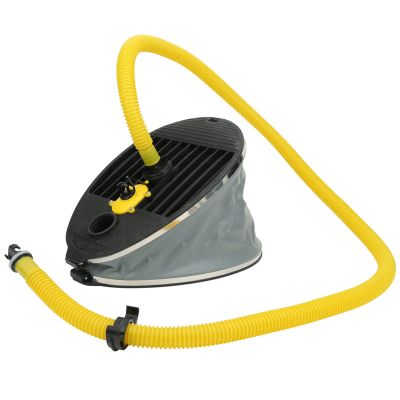 10 L Foot Pump, Bellows Foot Pump with Double Chambers, Deluxe High Volume and High Pressure, Max 15 PSI for Inflatable Air Pump for Canoe Kayak Raft Rubber Boat