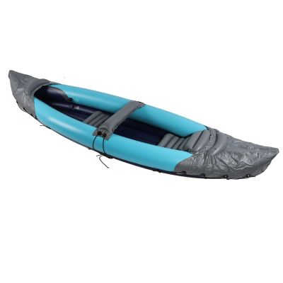 Thickened PVC Inflatable Canoe, 2 Person Foldable Kayak Quick Foldable Design for Fishing Rafting Boating (Double Person)