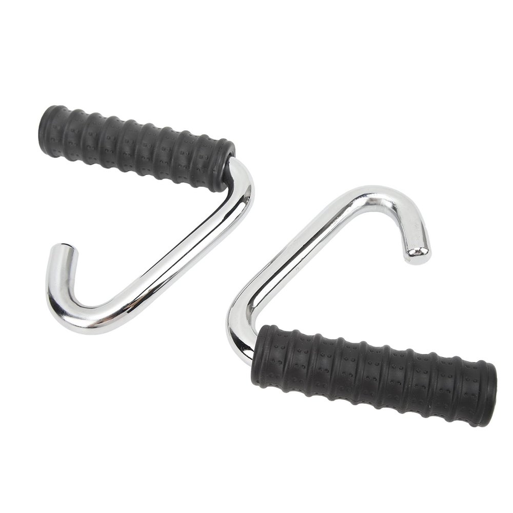 2PCS Pull Up Handles for Men Women Steel TPE C Shaped Gym Band Handles for Exercise Workout Fitness Training