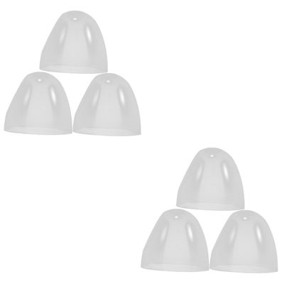 RORPOIR 6pcs Clear Plastic Bottle Caps Leak Replacement Lids for Wide Mouth Feeding Bottles for and Formula Easy to Install and Remove