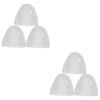 RORPOIR 6pcs Clear Plastic Bottle Caps Leak Replacement Lids for Wide Mouth Feeding Bottles for and Formula Easy to Install and Remove view 1