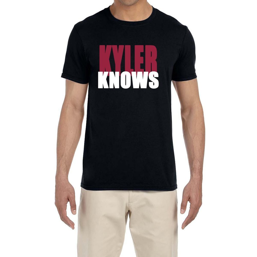 Black Arizona Kyler Murray Kyler Knows Logo T-Shirt Youth XL