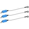 Srliya 3PCS Fishing Alarm Chain Tools Iron Acrylic Portable Fishing Bobbins Hangers Bite Indicator Alerter for Outdoor (Blue) view 1