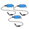 Srliya 3PCS Fishing Alarm Chain Tools Iron Acrylic Portable Fishing Bobbins Hangers Bite Indicator Alerter for Outdoor (Blue) view 3