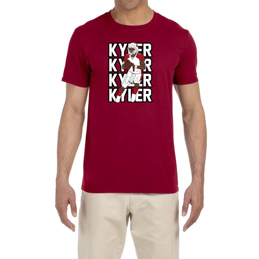 Red Arizona Kyler Murray Text Pic T-Shirt Adult Large