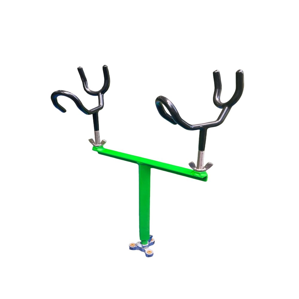 2 Spider Rig Rod Holder Fishing Drifting Trolling Fish Crappie Catfish Striper (Neon Green)