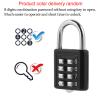 8 Digit Combination Code Padlock Security Password Lock for Travel Suitcase Luggage view 3