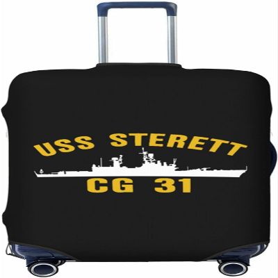 TANGZHONGK USS Sterett Cg-31 Dlg-31 Suitcase Cover Protector Fit 18-32 Inch Luggage Small