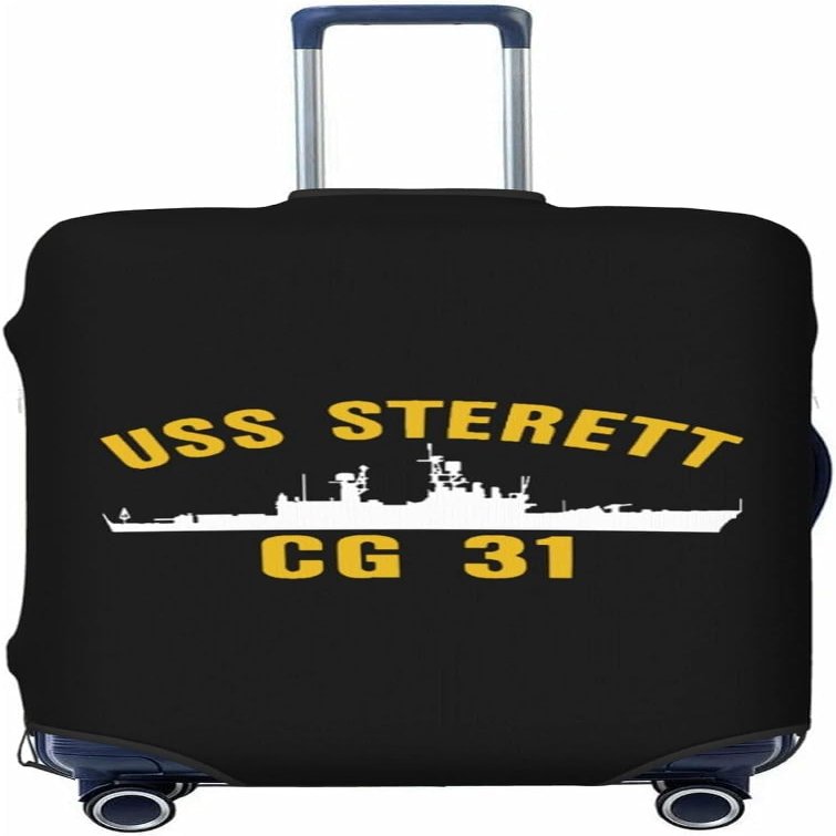 TANGZHONGK USS Sterett Cg-31 Dlg-31 Suitcase Cover Protector Fit 18-32 Inch Luggage Small